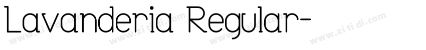 Lavanderia Regular字体转换